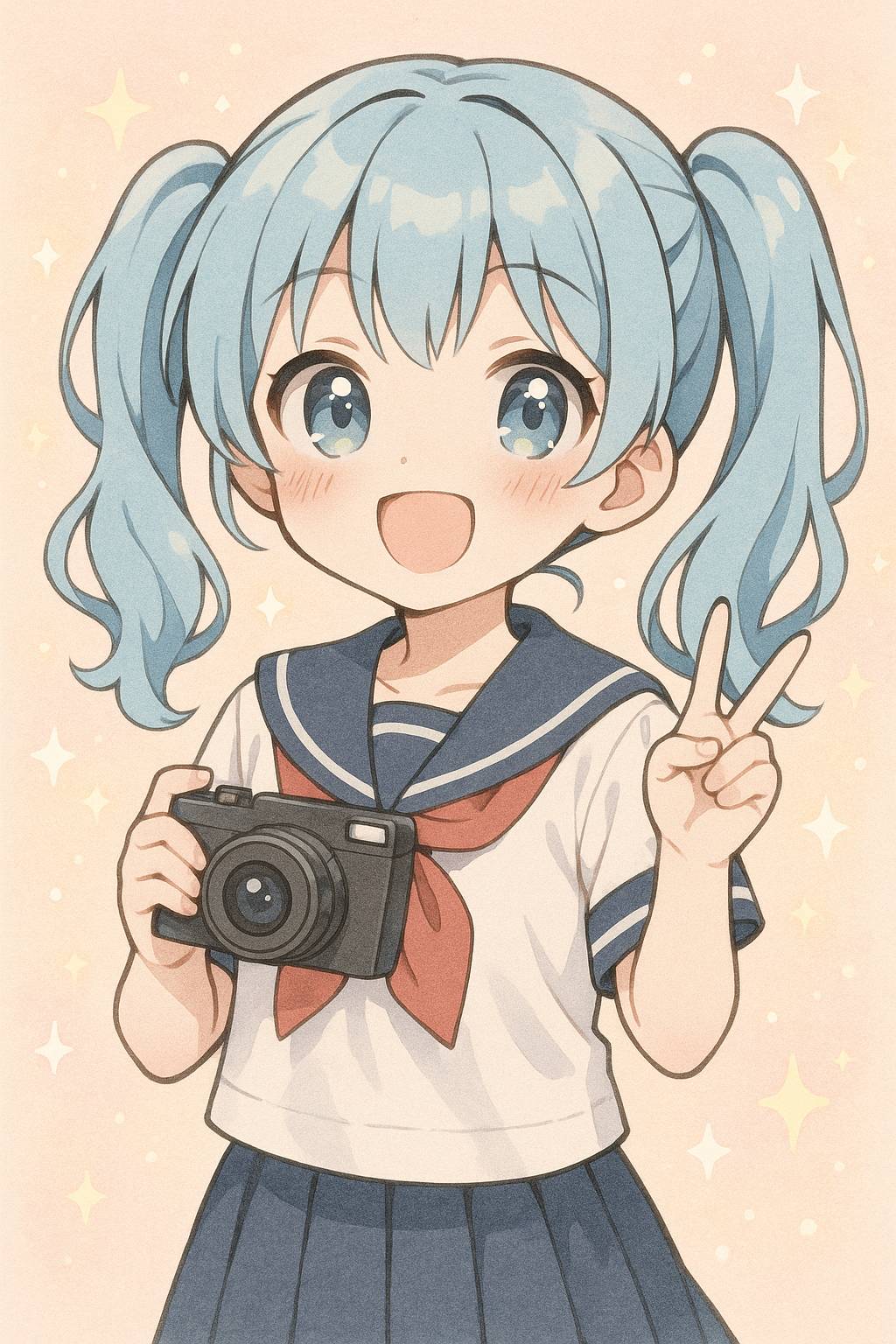 探花动漫美图-水手服少女